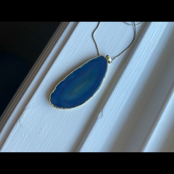 Blue geode necklace | 3 for $10 - Picture 2 of 6